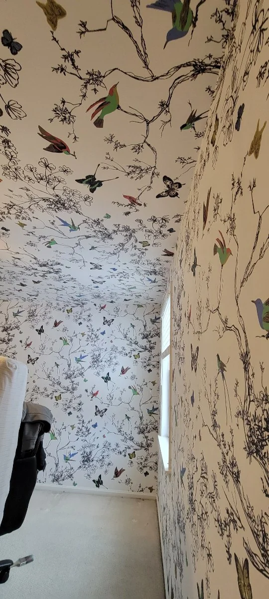 Wallpaper installation project Van Nuys
